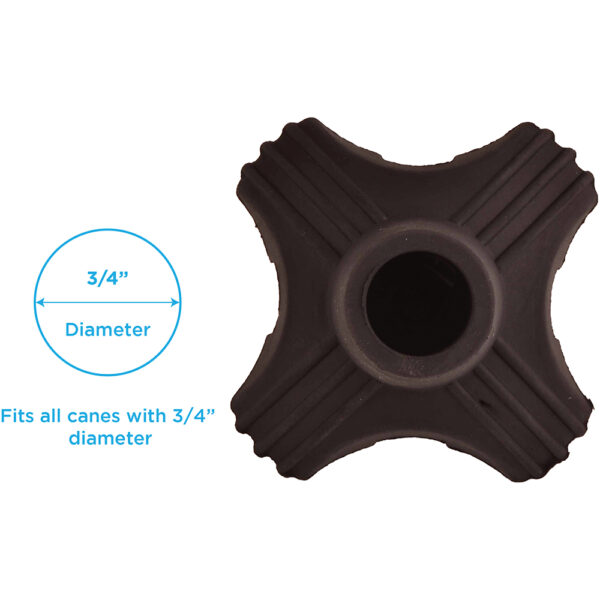 Nova All Terrain Mini Quad Cane Tip