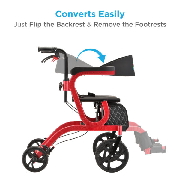 Nova Gemini 2-N-1 Rollator Transport Chair