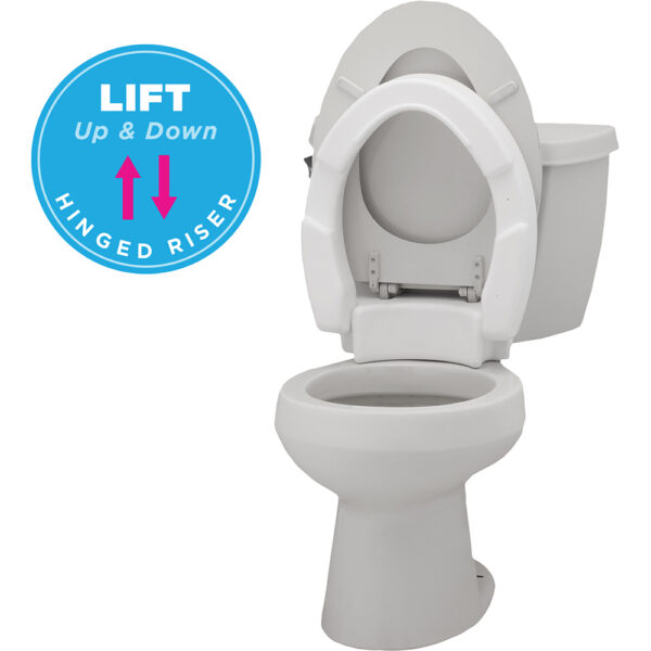 Nova Toilet Seat Riser (Elongated) (Hinged)