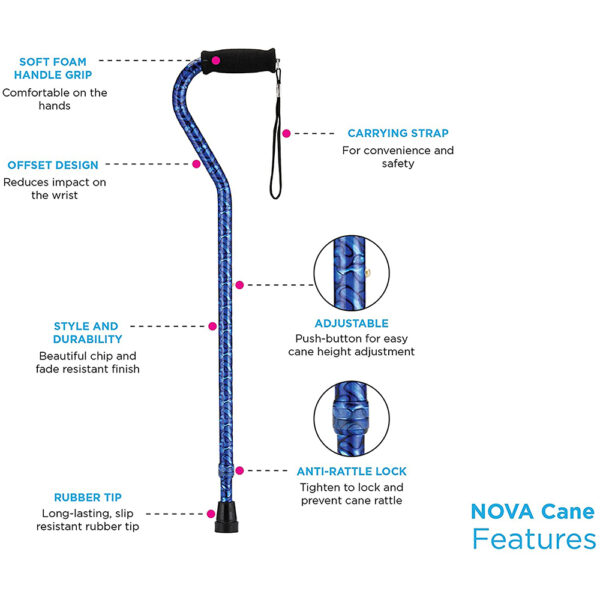 Nova Offset Designer Cane