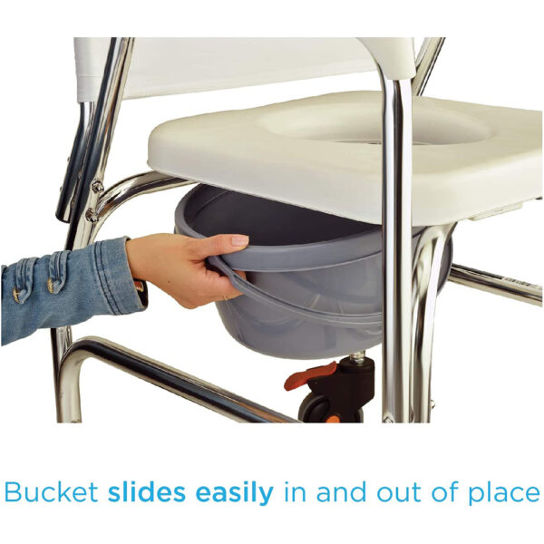Nova Shower Chair and Commode w/ Wheels