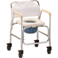 Nova Shower Chair and Commode w/ Wheels