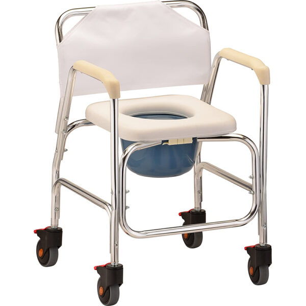Nova Shower Chair and Commode w/ Wheels