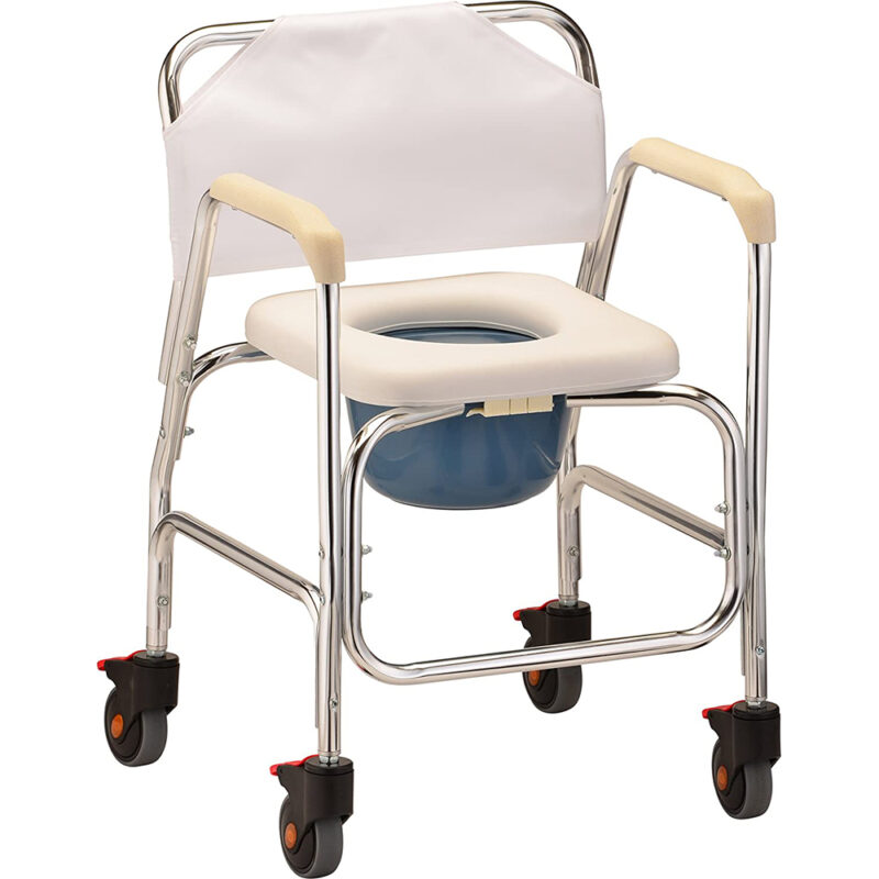 Shower Chair and Commode with Wheels